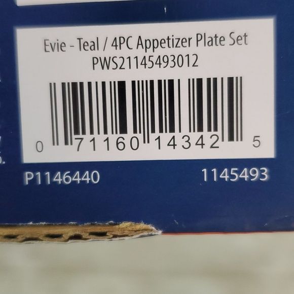 NEW The Pioneer Woman Corelle Signature Evie Teal Appetizer Plate Set - Picture 10 of 10